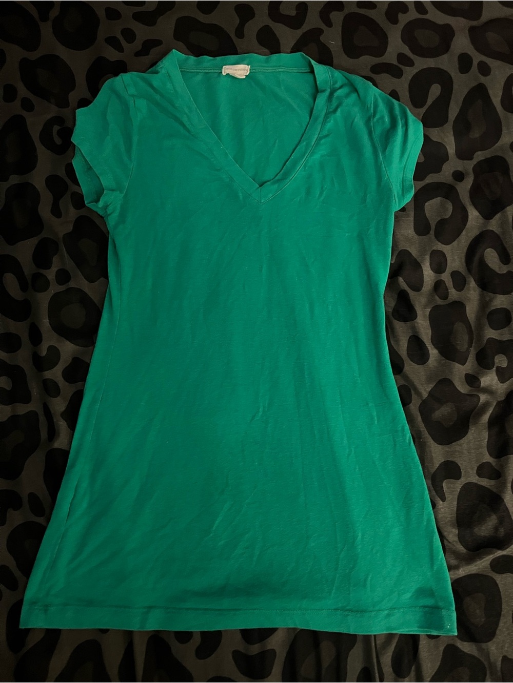 Women’s V-Neck Short Sleeve Tee in Teal